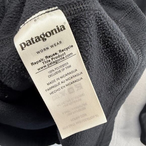 Patagonia Sweater Men's XL Black Micro D Fleece Pullover 1/2 Half Zip Preppy - Picture 8 of 10